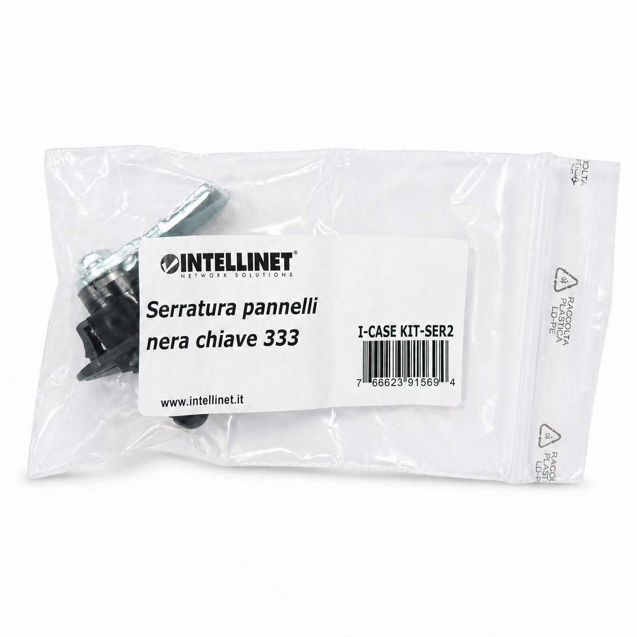 Blocchetto di Chiusura per Pannelli con Serratura di Sicurezza - Intellinet I-CASE KIT-SER2