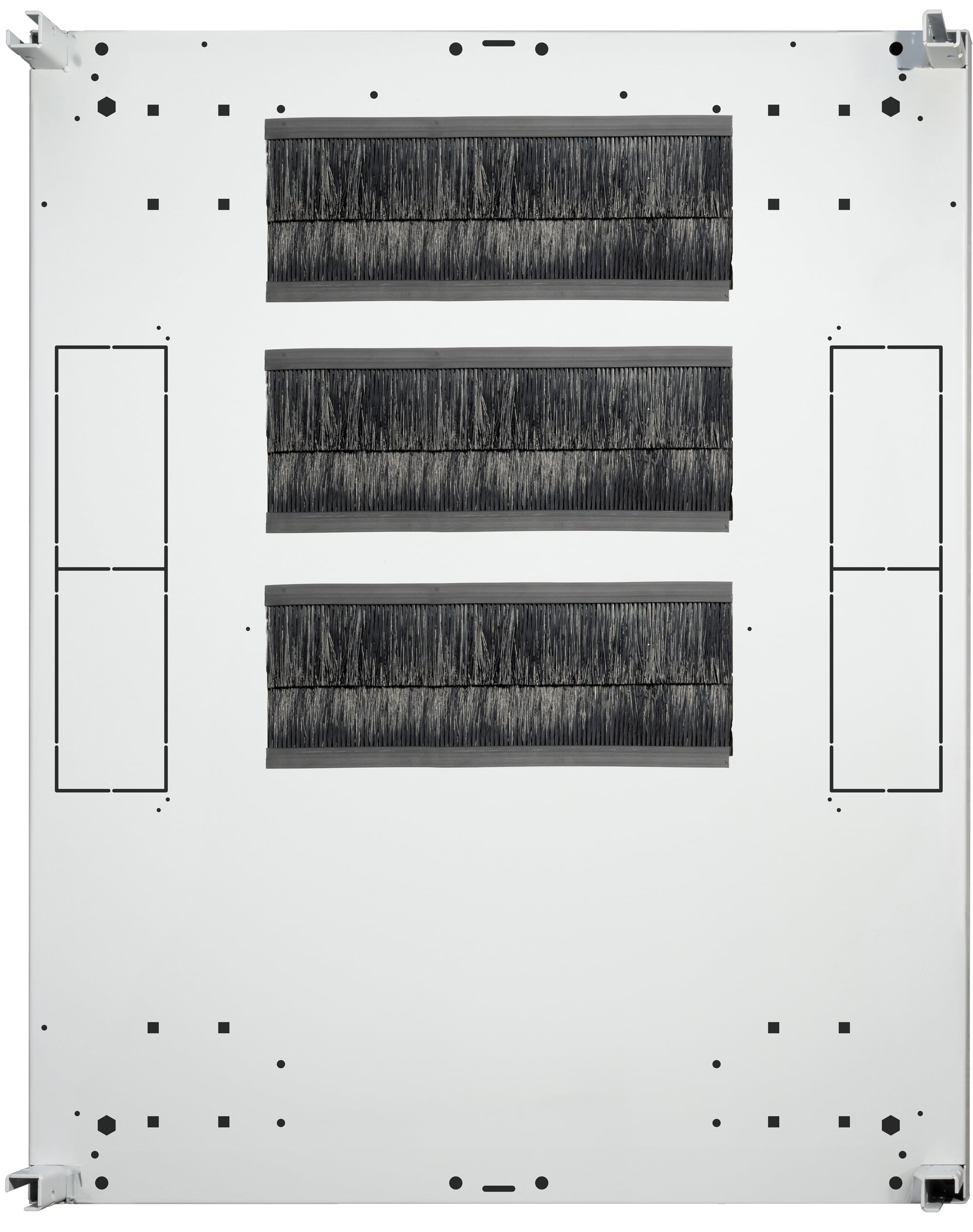 Sei Spazzole Ingresso Cavi per Armadio Rack 380 mm - Techly Professional I-CASE KIT-SP5