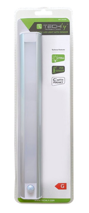 Barra LED Magnetica con Sensore di Movimento 5W 4000K - Techly I-CASE LIGHT-06