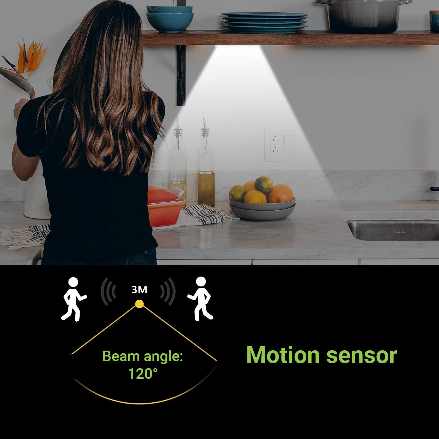 Magnetic LED Bar with Motion Sensor 5W 270lm 4000K - Techly I-CASE LIGHT-06