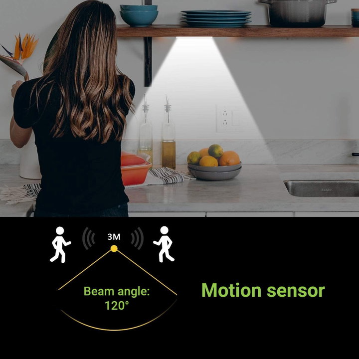 Barra LED Magnetica con Sensore di Movimento 5W 4000K - Techly I-CASE LIGHT-06