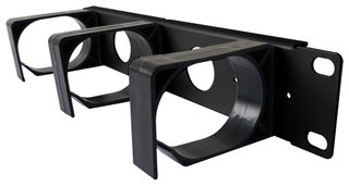 Cable Management Panel 1U for Cabinet 10'' Black - Techly Professional I-CASE M10-CDK