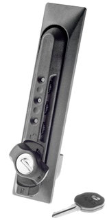 Maniglia a Combinazione per Porta Armadi Rack Nero - Intellinet I-CASE MAN-4