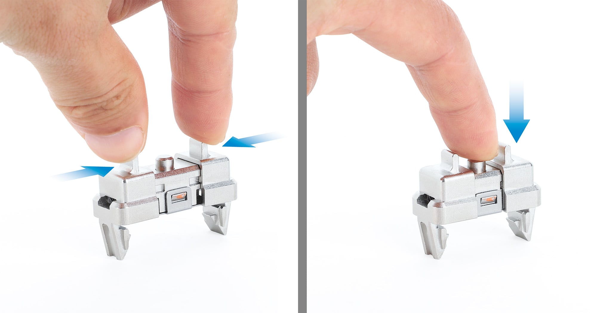 Confezione da 2 pz Clip di Montaggio su Rack 1U Senza Attrezzi - Intellinet I-CASE MOUNT-QFIX