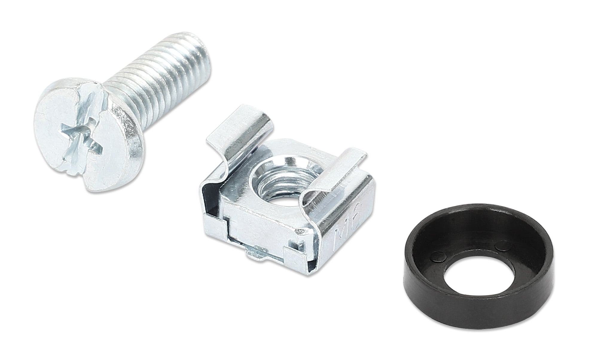 Kit Set 100 Viti, 100 Dadi e 100 Rondelle per Montaggio Rack Silver - Intellinet I-CASE MOUNT100