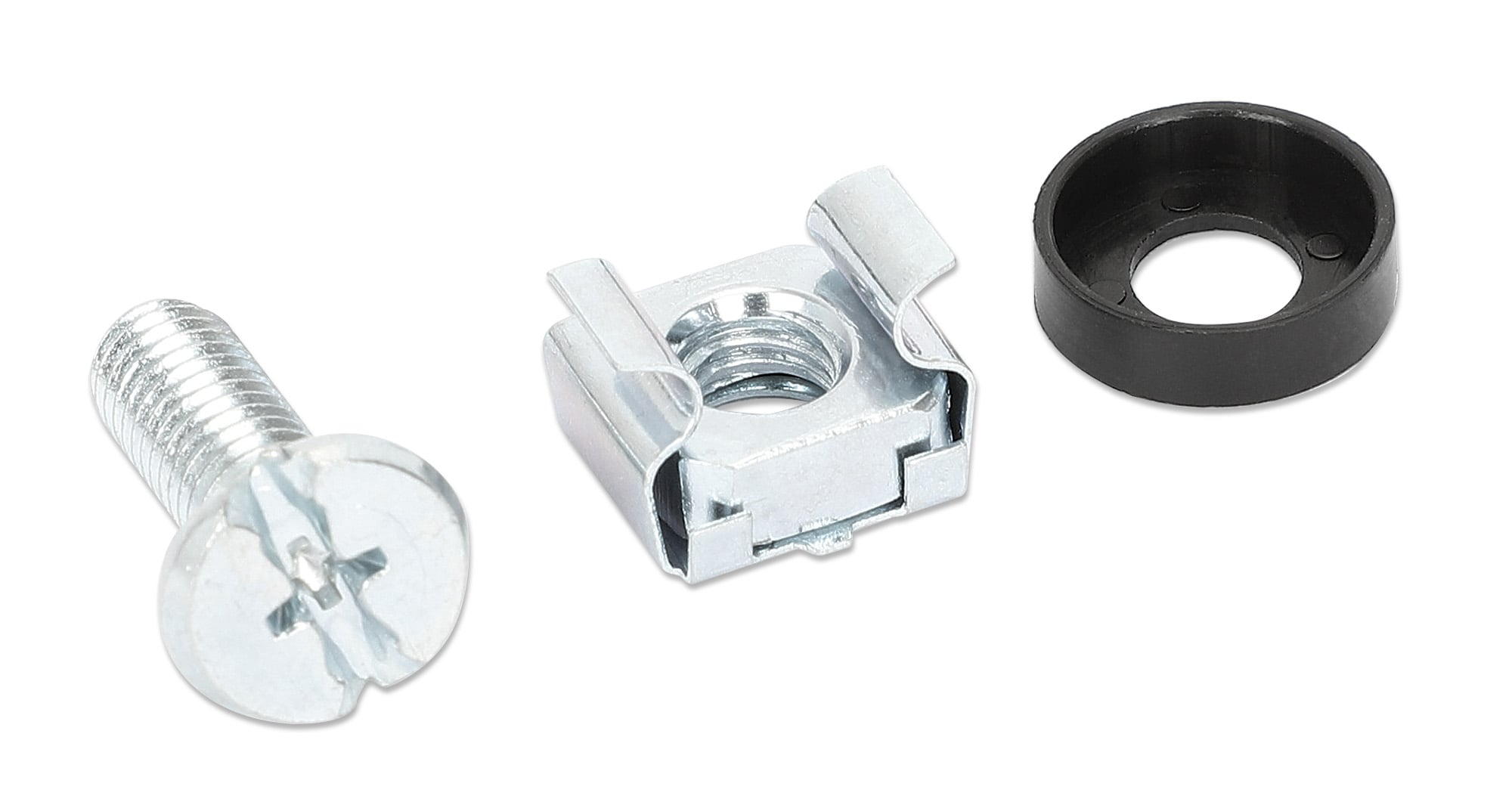 Kit Set 100 Viti, 100 Dadi e 100 Rondelle per Montaggio Rack Silver - Intellinet I-CASE MOUNT100