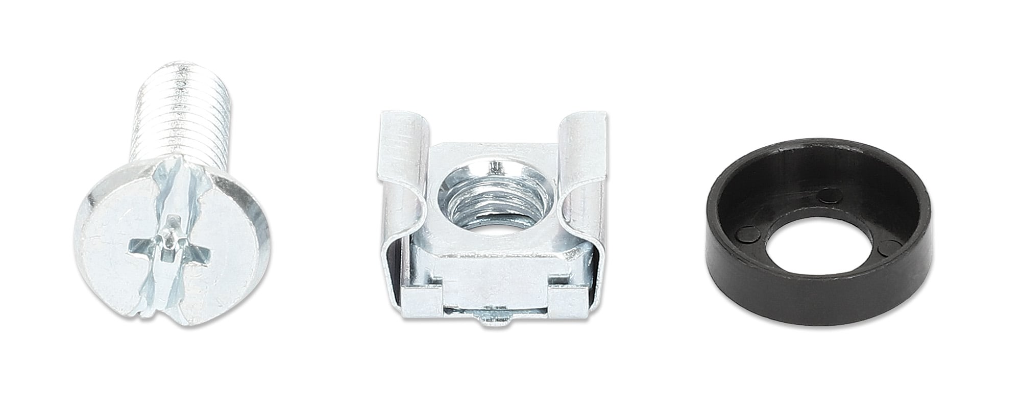 Kit Set 100 Viti, 100 Dadi e 100 Rondelle per Montaggio Rack Silver - Intellinet I-CASE MOUNT100