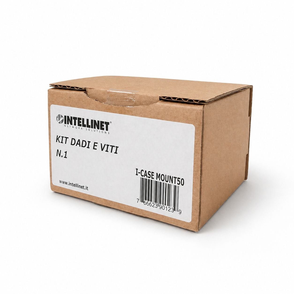 Kit Set 50 Viti 50 Dadi e 50 Rondelle per Montaggio Rack Silver - Intellinet I-CASE MOUNT50