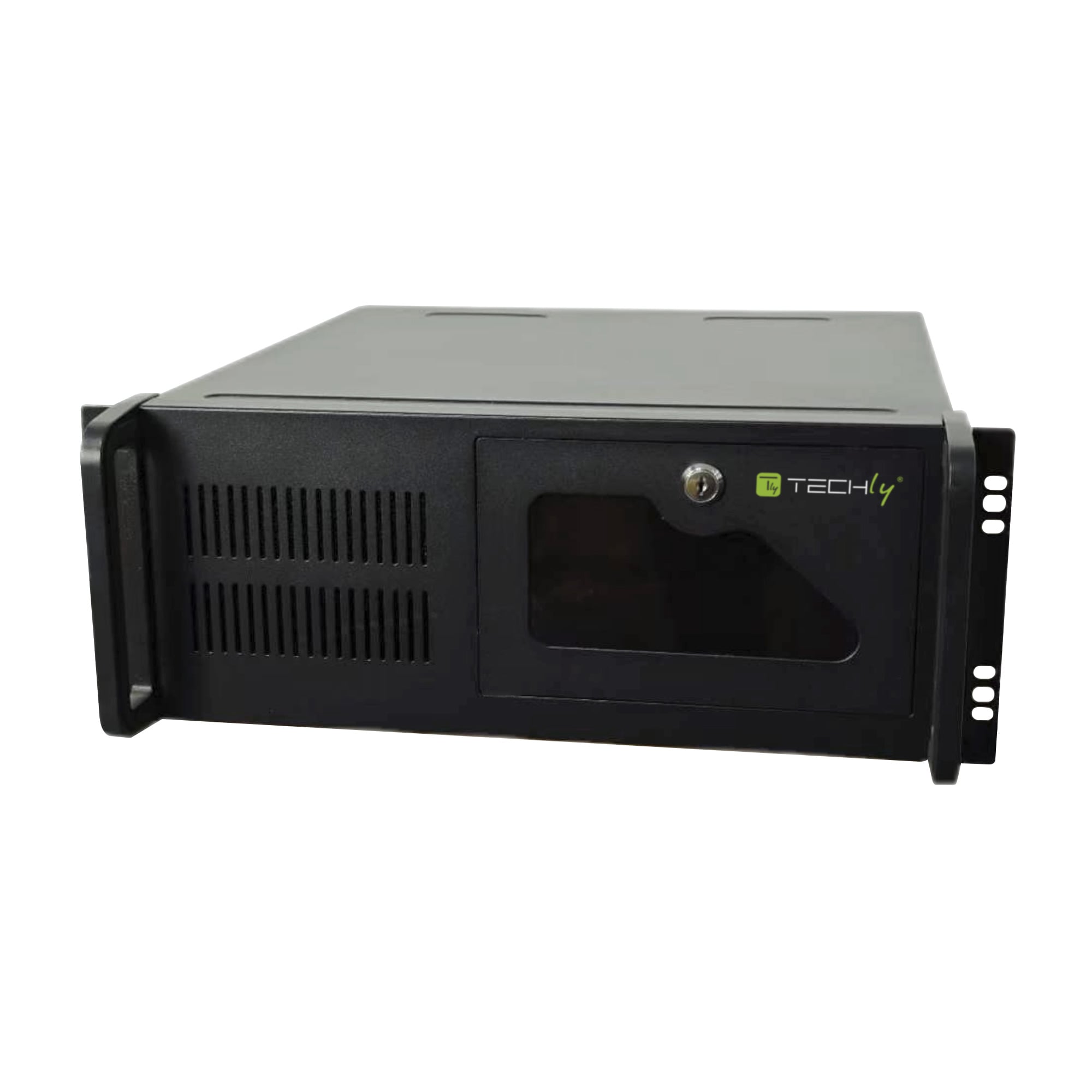 Chassis Industriale per Computer Montaggio a Rack 4U Profondità 499mm - Techly I-CASE MP-P4HX-BLK2