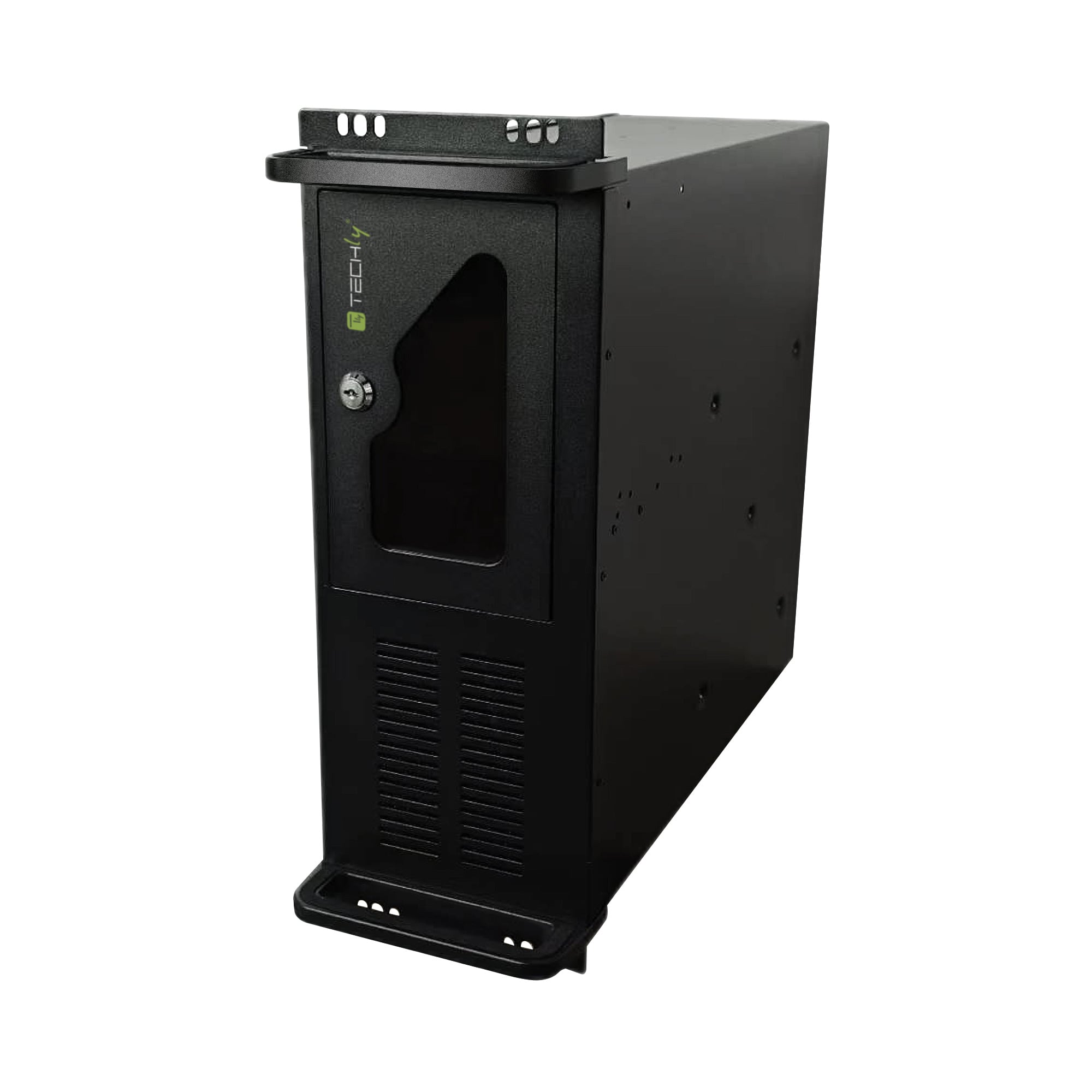 Chassis Industriale per Computer Montaggio a Rack 4U Profondità 499mm - Techly I-CASE MP-P4HX-BLK2