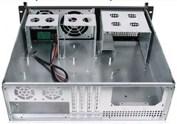 Chassis Industriale Rack 19''/Desktop 3U Ultra Compatto Nero - Techly I-CASE MP-P4HX-BLK4