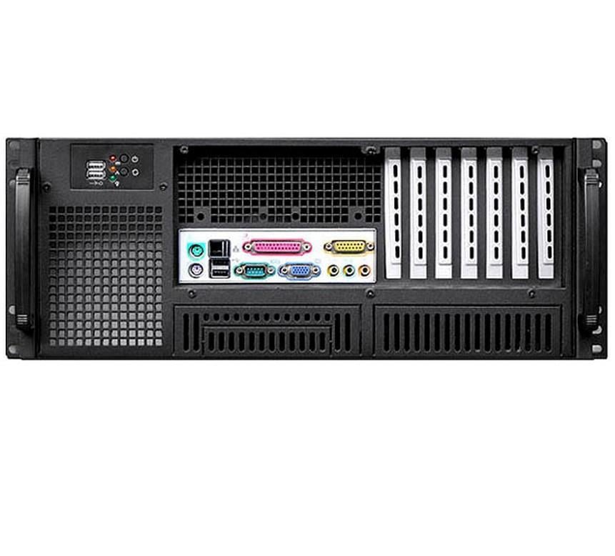 Chassis Industriale Rack 19''/Desktop 4U Ultra Compatto Nero - Techly I-CASE MP-P4HX-BLK6