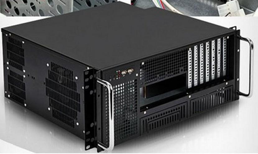 Chassis Industriale Rack 19''/Desktop 4U Ultra Compatto Nero - Techly I-CASE MP-P4HX-BLK6