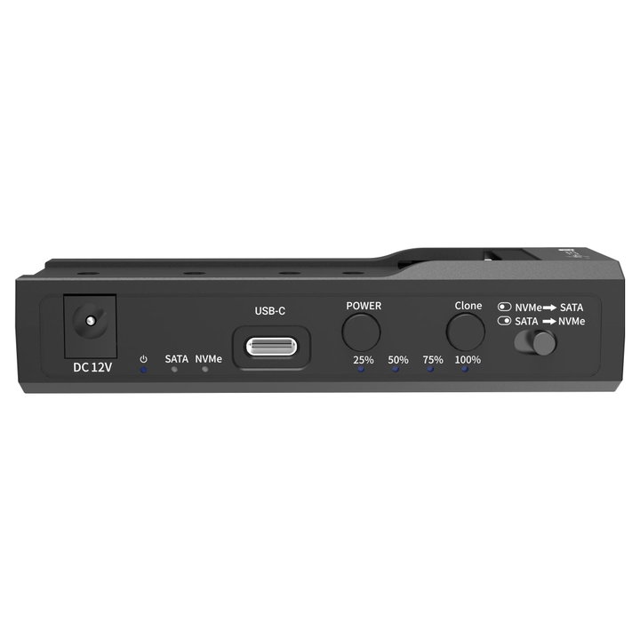 Adattatore/Duplicatore per HDD/SSD SATA 2.5/3.5 e SSD NVMe M.2 - Techly I-CASE NVME-SATA