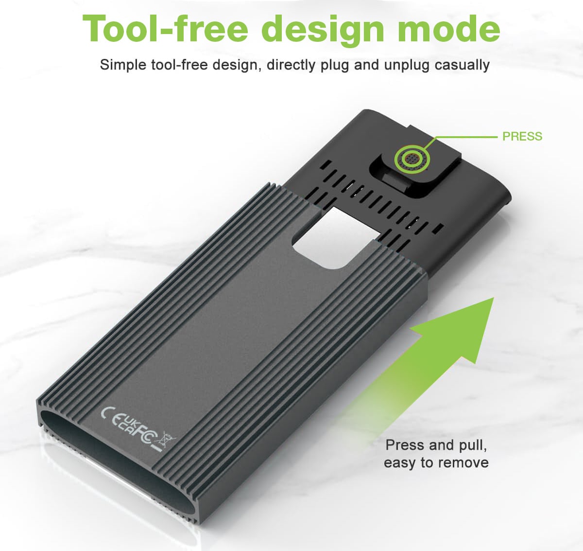 Box External Clone Duplicator Offline USB 3.2 Gen 2 x 2 USB-C M. 2 PCIe NVME 20 Gbps - Techly NP I-CASE NVME 2 -CLONE
