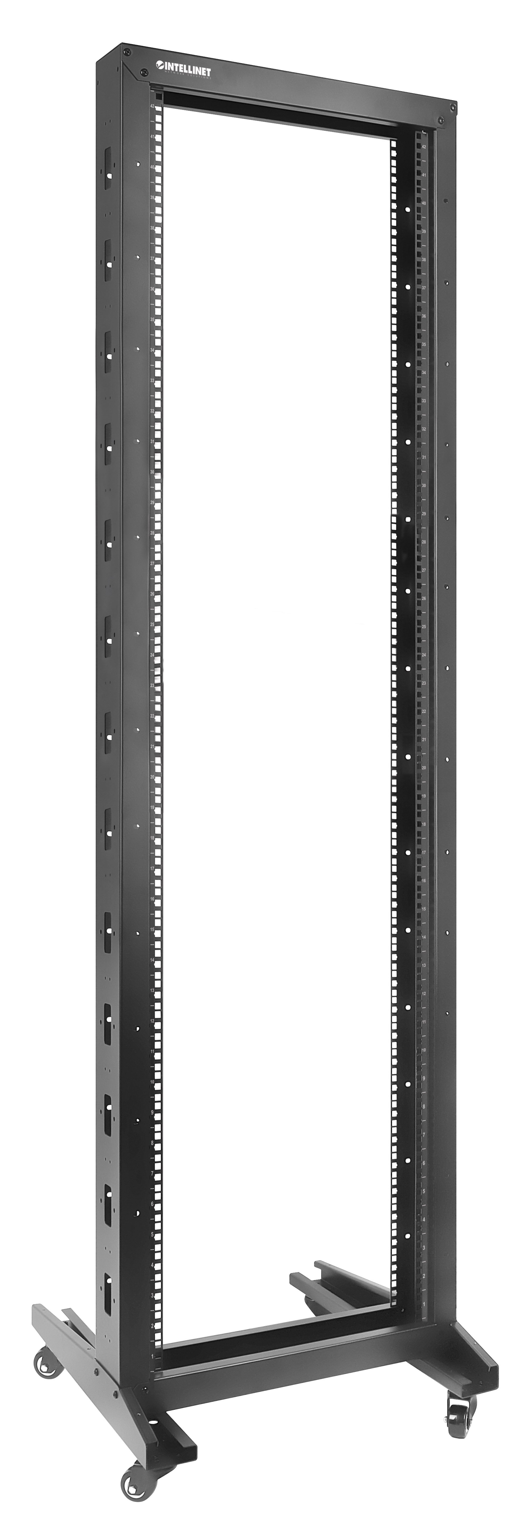 Open Frame Rack 19'' 42U 2 Montanti - Intellinet I-CASE OF-1042BKV2