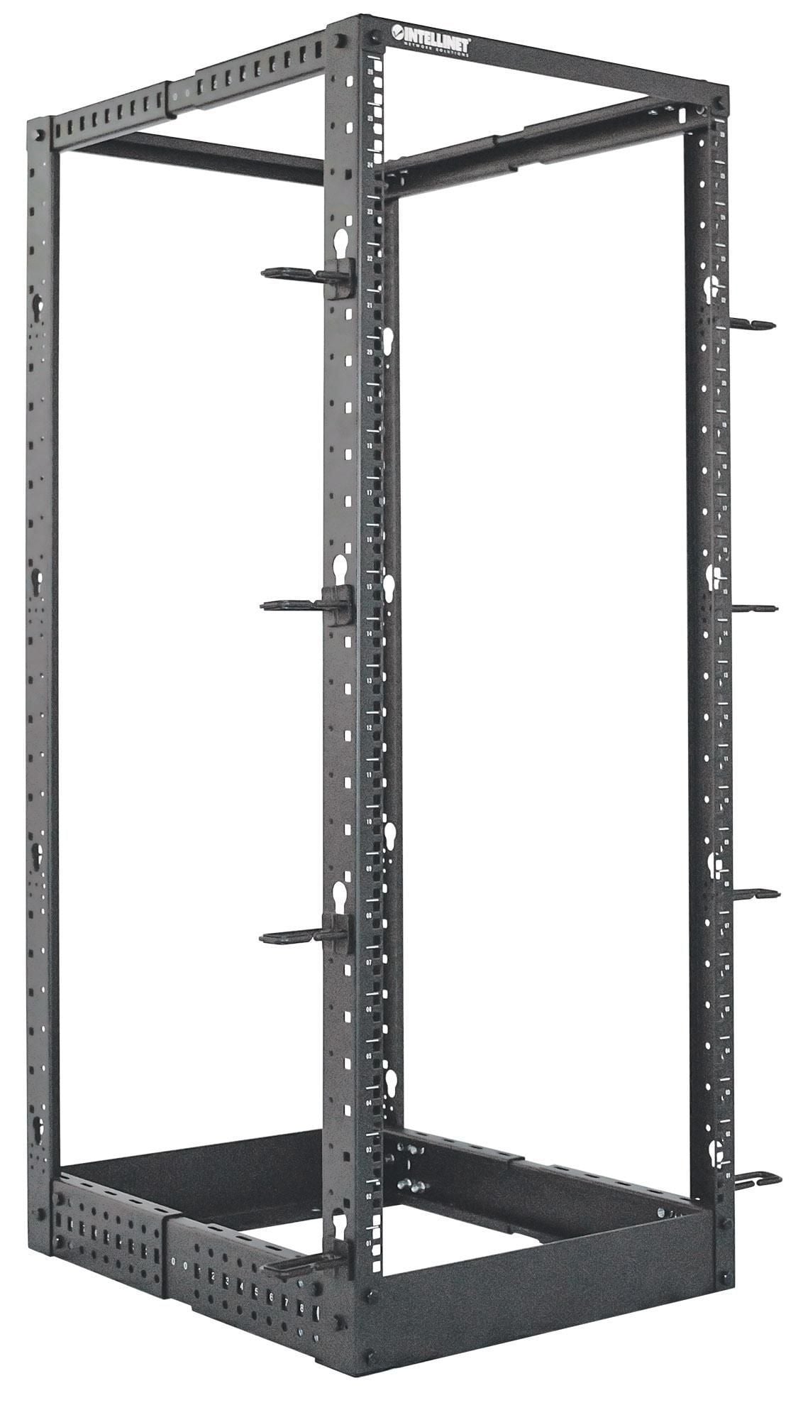 Open Frame Rack 19'' 4 Montanti 26U con profondità regolabile - Intellinet I-CASE OF-MOD26U