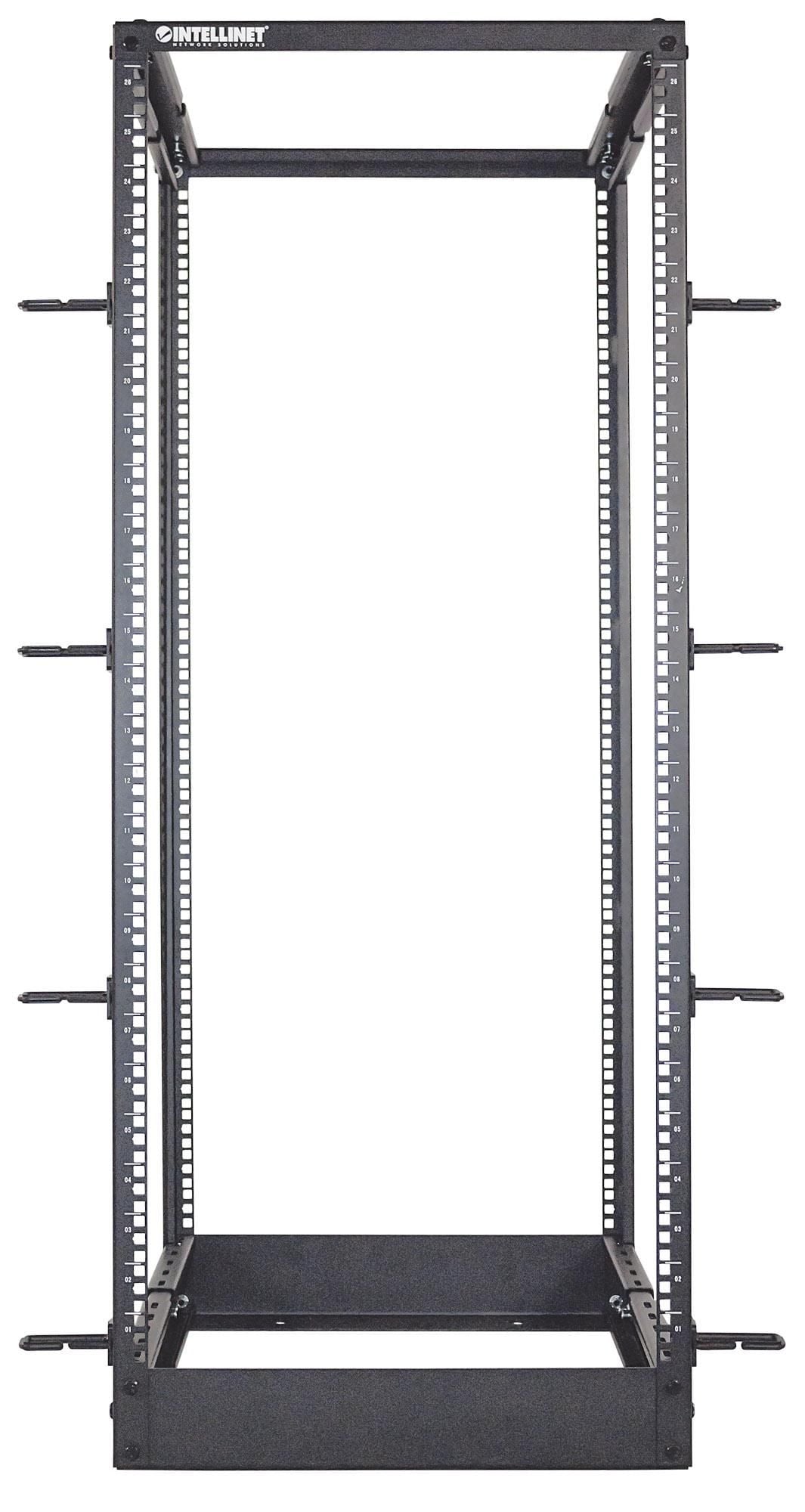 Open Frame Rack 19'' 4 Montanti 26U con profondità regolabile - Intellinet I-CASE OF-MOD26U