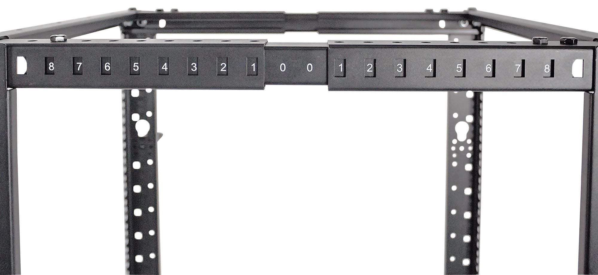 Open Frame Rack 19'' 4 Montanti 26U con profondità regolabile - Intellinet I-CASE OF-MOD26U