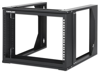Armadio a Muro 19" Open Frame 2 Montanti Flat Pack 6U - Intellinet I-CASE OFSW-0650FPBK