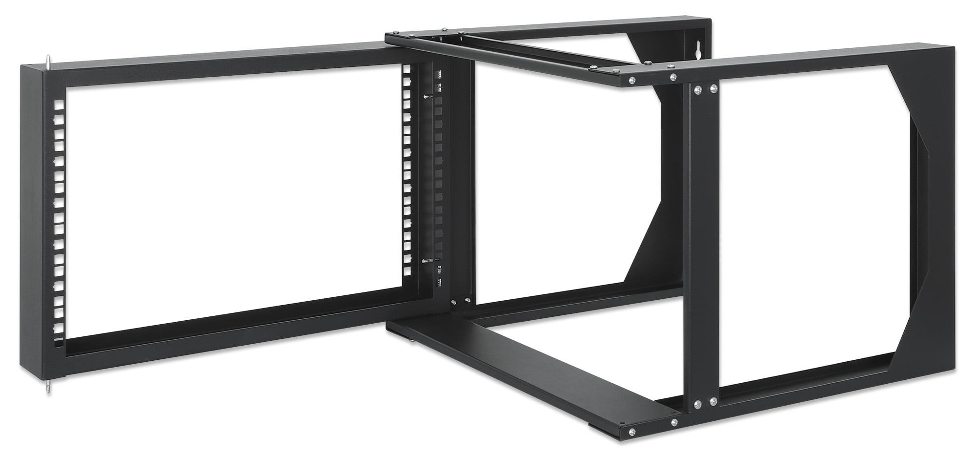 Armadio a Muro 19'' Open Frame 2 Montanti Flat Pack 6U - Intellinet I-CASE OFSW-0650FPBK