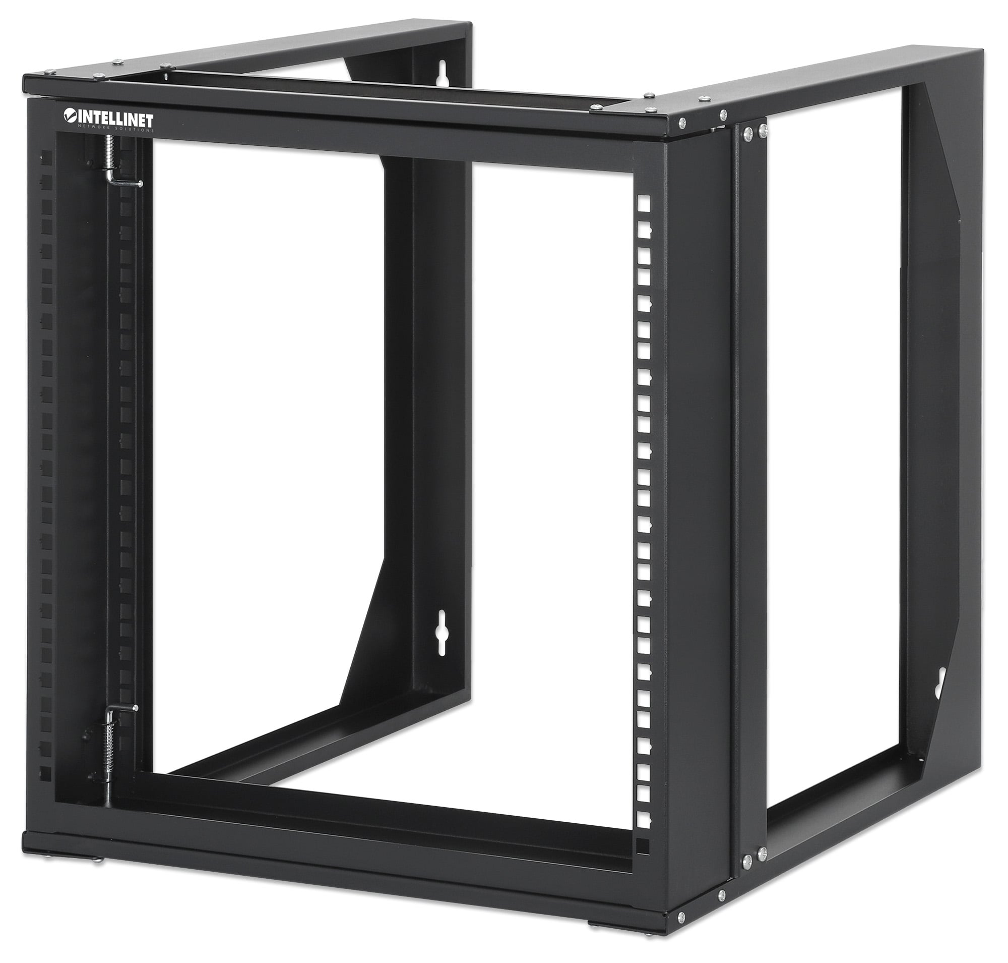 Armadio a Muro 19'' Open Frame 2 Montanti Flat Pack 9U - Intellinet I-CASE OFSW-0950FPBK