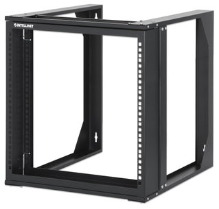 Armadio a Muro 19" Open Frame 2 Montanti Flat Pack 9U - Intellinet I-CASE OFSW-0950FPBK