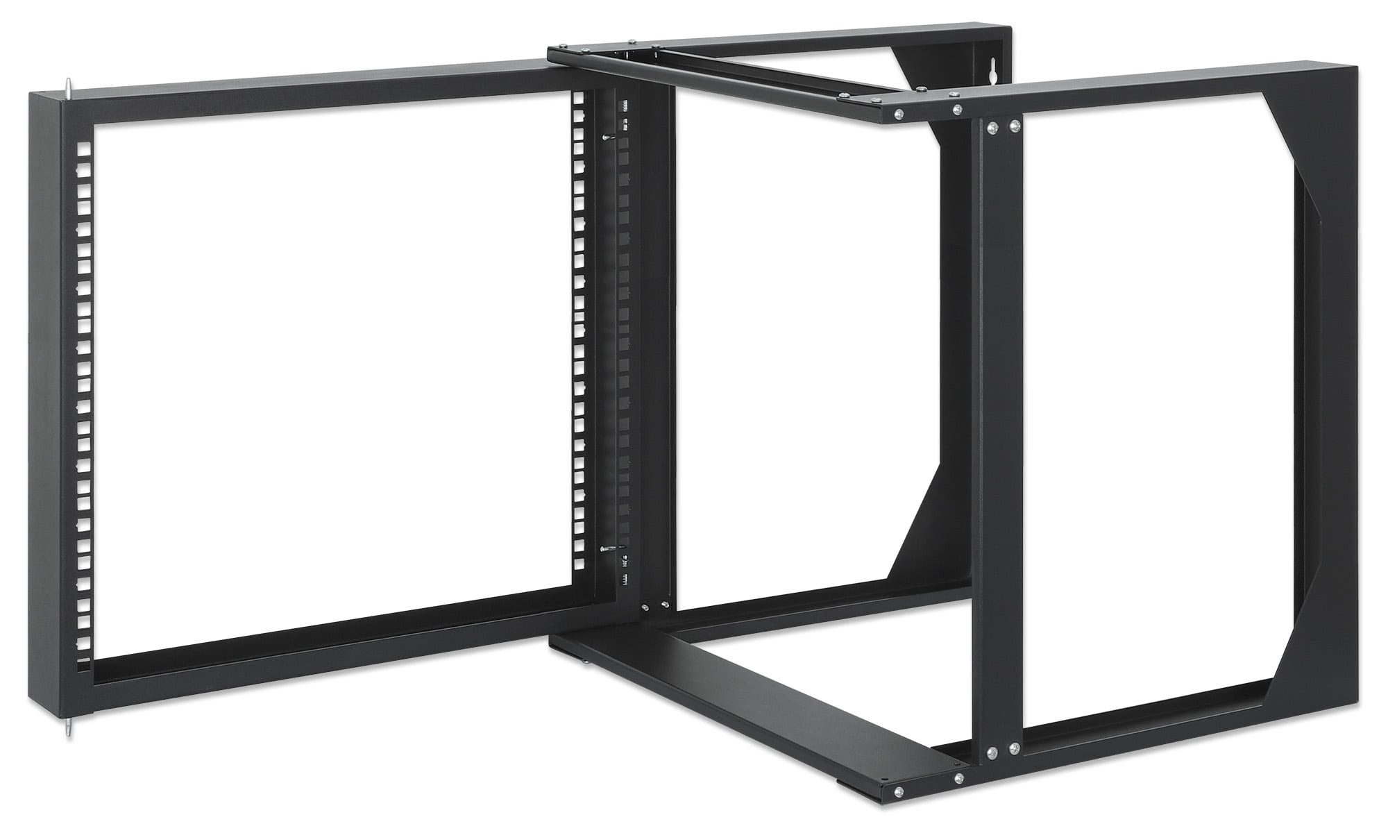 Armadio a Muro 19'' Open Frame 2 Montanti Flat Pack 9U - Intellinet I-CASE OFSW-0950FPBK
