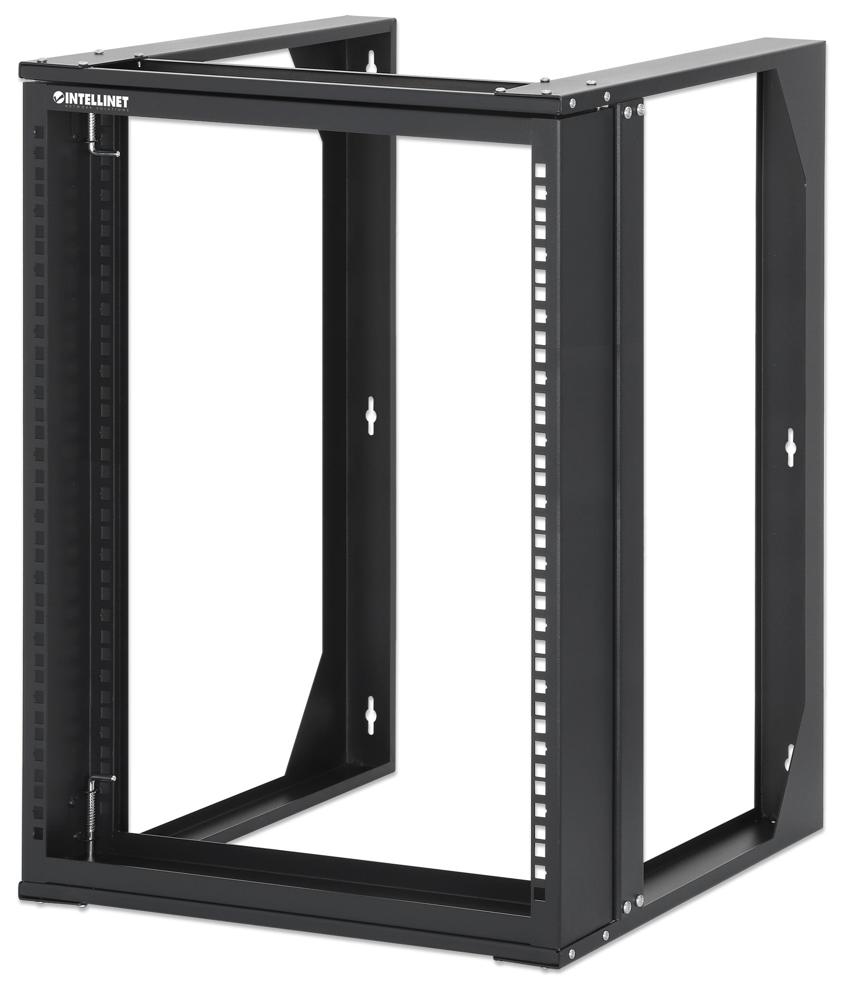 Armadio a Muro 19'' Open Frame 2 Montanti Flat Pack 12U - Intellinet I-CASE OFSW-1250FPBK