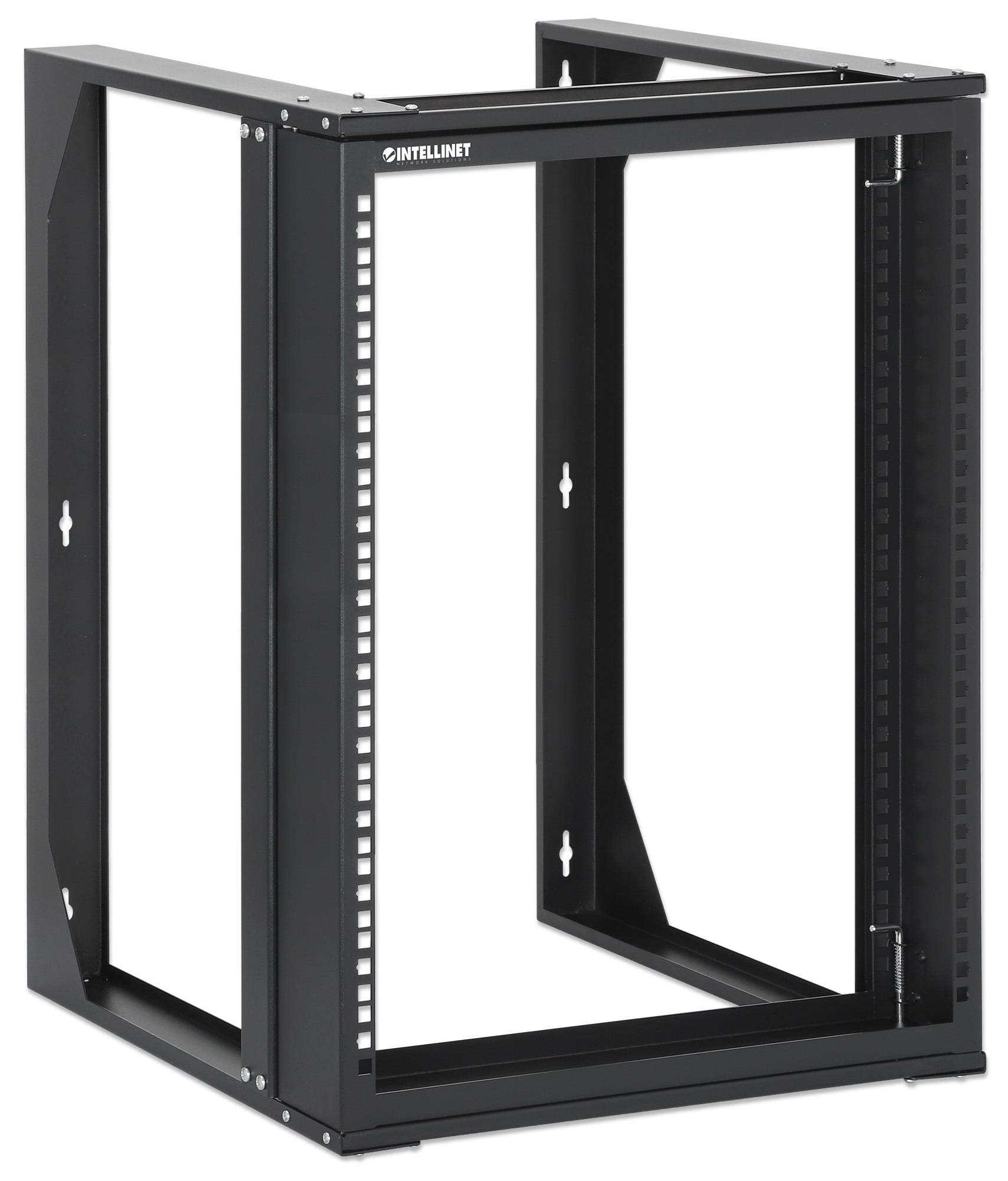 Armadio a Muro 19'' Open Frame 2 Montanti Flat Pack 12U - Intellinet I-CASE OFSW-1250FPBK