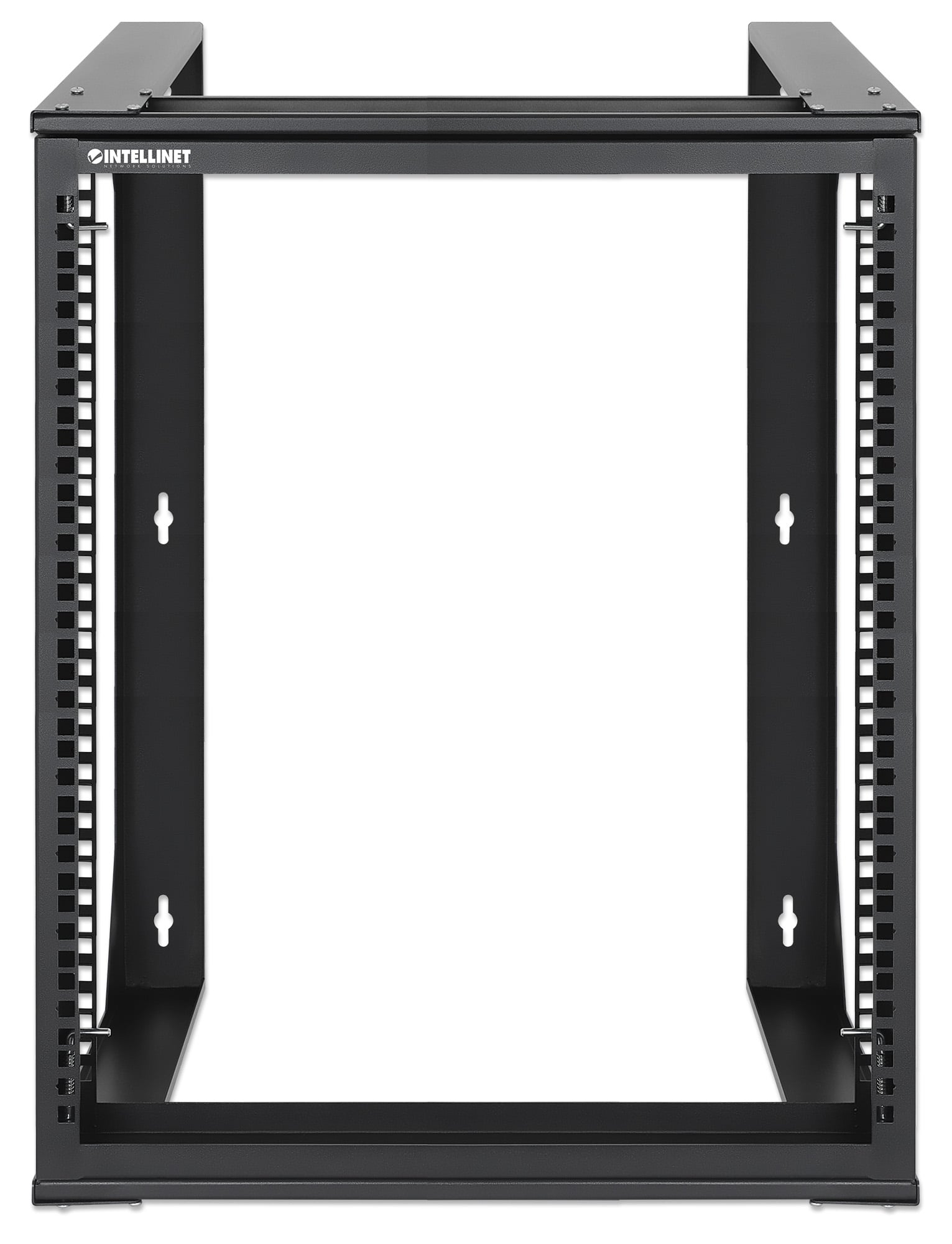 Armadio a Muro 19'' Open Frame 2 Montanti Flat Pack 12U - Intellinet I-CASE OFSW-1250FPBK