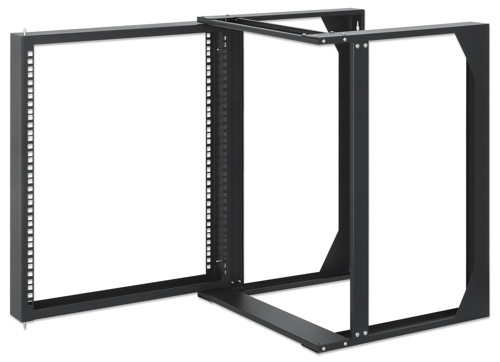 Armadio a Muro 19'' Open Frame 2 Montanti Flat Pack 12U - Intellinet I-CASE OFSW-1250FPBK