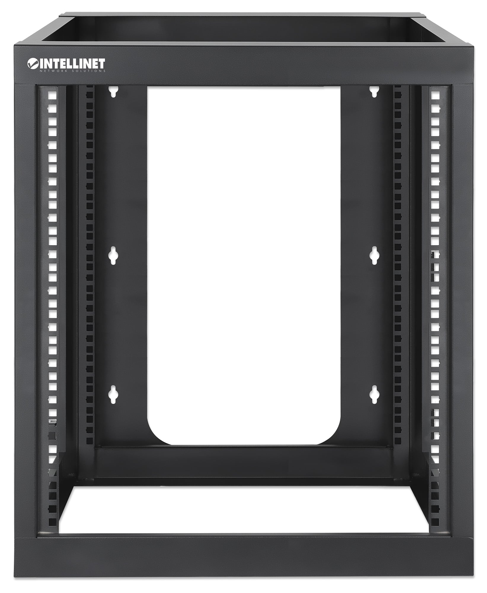 Armadio a Muro 19'' Open Frame 4 Montanti 12U - Intellinet I-CASE OFSW-1260BK