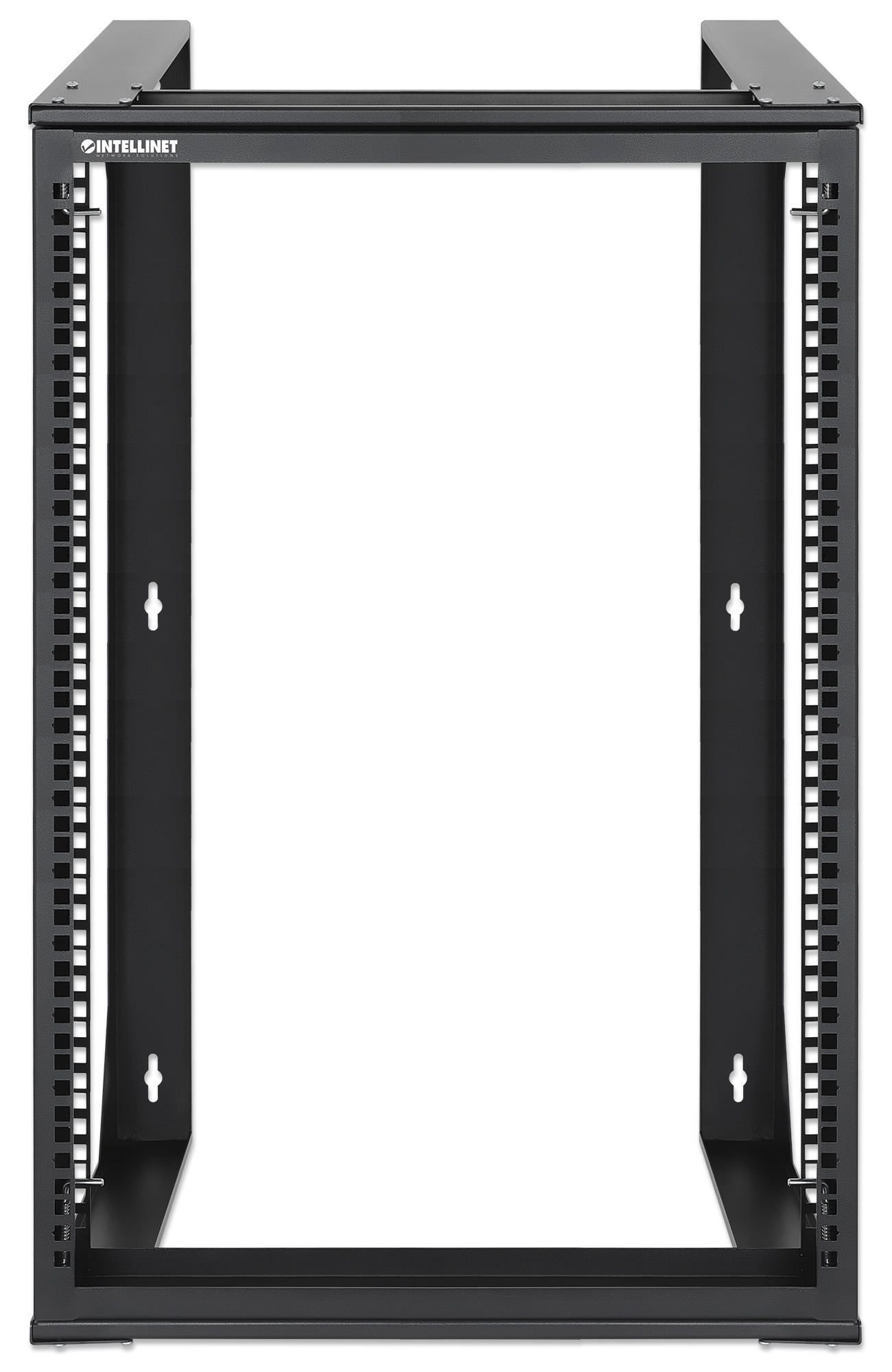 Armadio a Muro 19'' Open Frame 2 Montanti Flat Pack 15U - Intellinet I-CASE OFSW-1550FPBK
