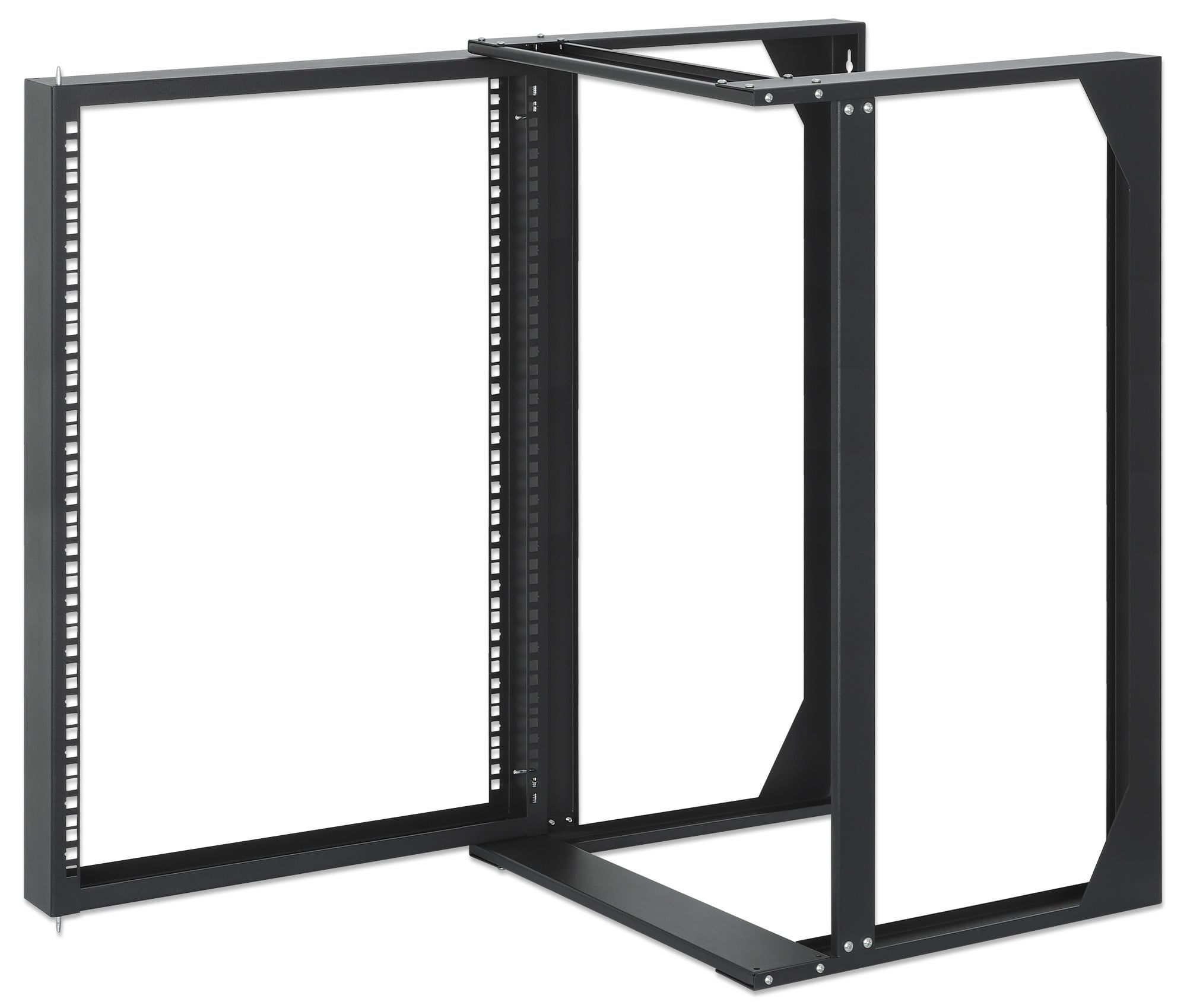 Armadio a Muro 19'' Open Frame 2 Montanti Flat Pack 15U - Intellinet I-CASE OFSW-1550FPBK