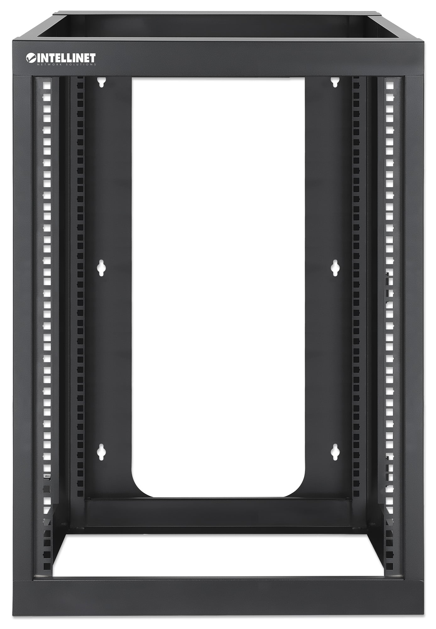 Armadio a Muro 19'' Open Frame 4 Montanti 15U - Intellinet I-CASE OFSW-1560BK