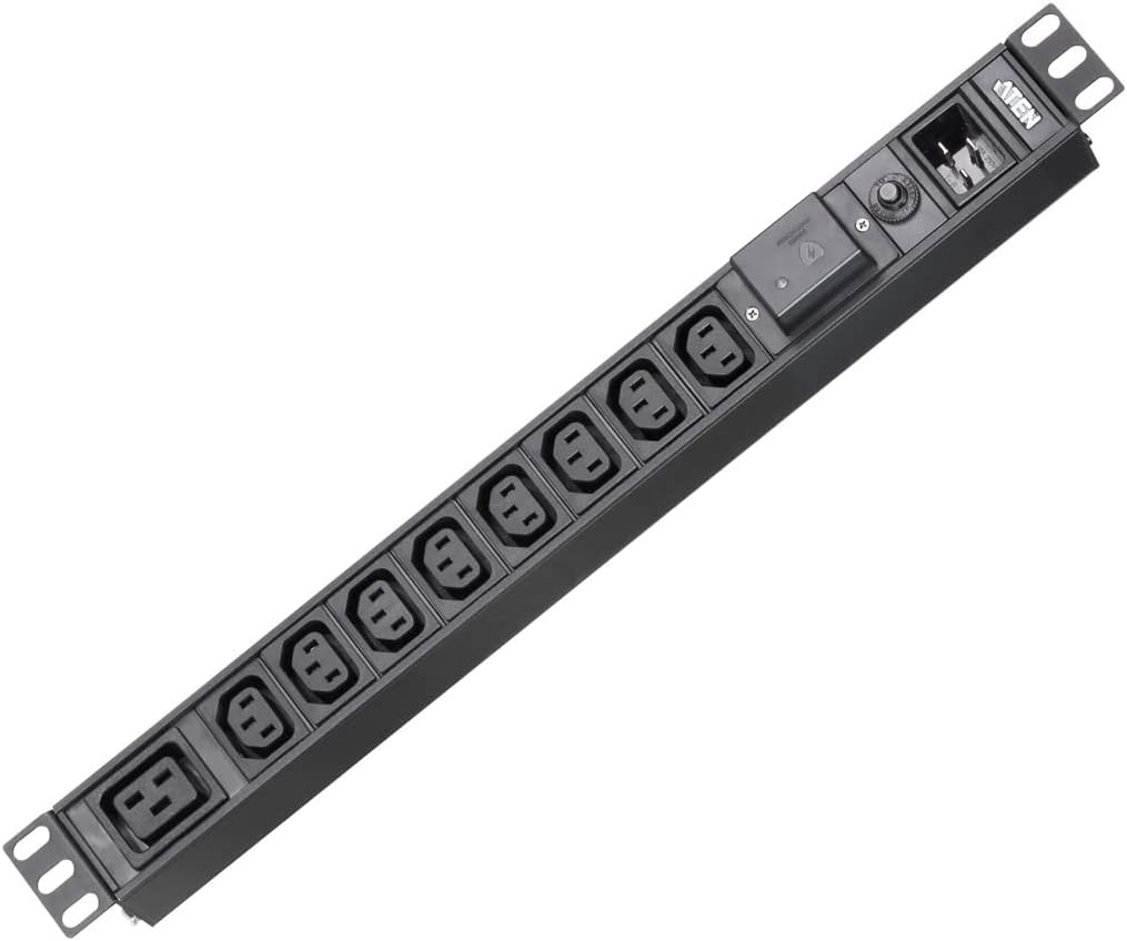 Rack PDU Multi-Station 1U 9 Overvoltage Protection Captures - I-CASE PE-0209SG