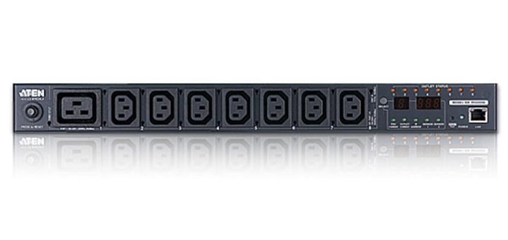 Multipresa Rack PDU 7xC13+C19 Misurazione PDU, Controllo Presa PE6208GB - Aten I-CASE PE-6208GB