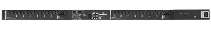 Multipresa Rack PDU 14 C13+2 C19 con Misurazione Presa 10/16A - Aten I-CASE PE-8216G