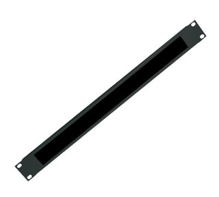 Cable Management Panel 1U Perforated with Brush Black - Intellinet I-CASE PSC-NE