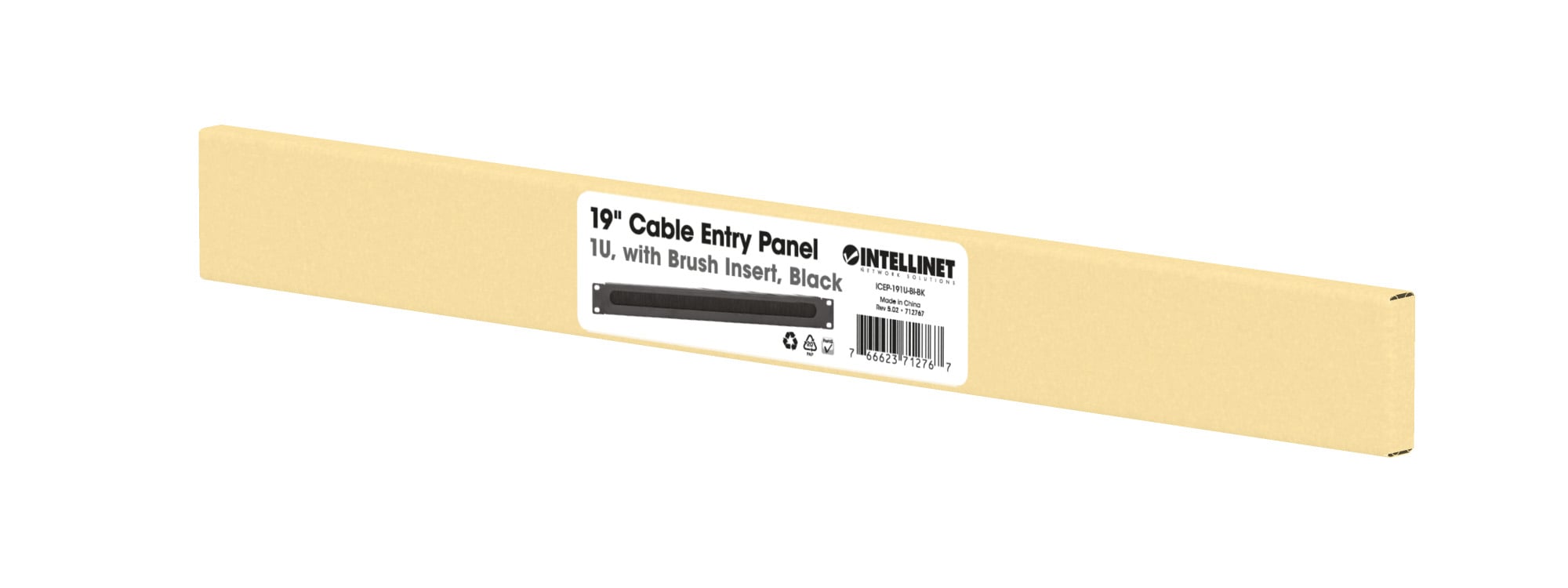 Pannello Passacavi 19'' con Spazzola 1U - Intellinet I-CASE PSC-NE1