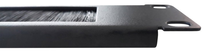 Cable Management Panel 1U Perforated with Brush Black - Techly Professional I-CASE PSC-NETY