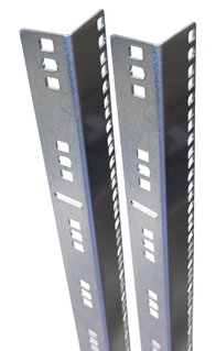 Pair of Mounting Rails 19" for ETSI Cabinets 24 Units - Techly Professional I-CASE RAIL-24ETG
