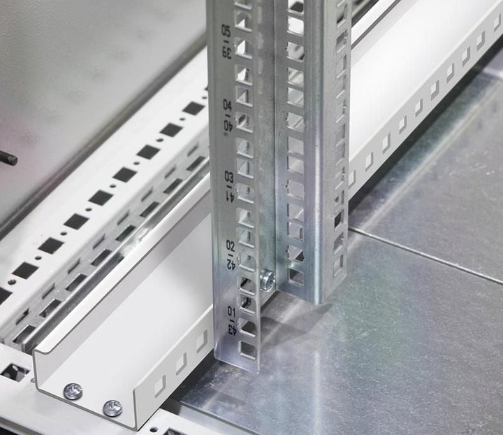Pair of Additional Mounting Rails 25U for IP55 Cabinets - Techly Professional I-CASE RAIL-25IP