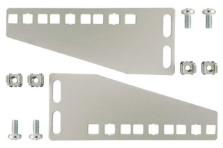 Coppia di staffe 3U per installazione verticale apparecchiature rack 19" - Techly Professional I-CASE RAIL-33G1U