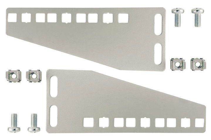Coppia di staffe 3U per installazione verticale apparecchiature rack 19" - Techly Professional I-CASE RAIL-33G1U