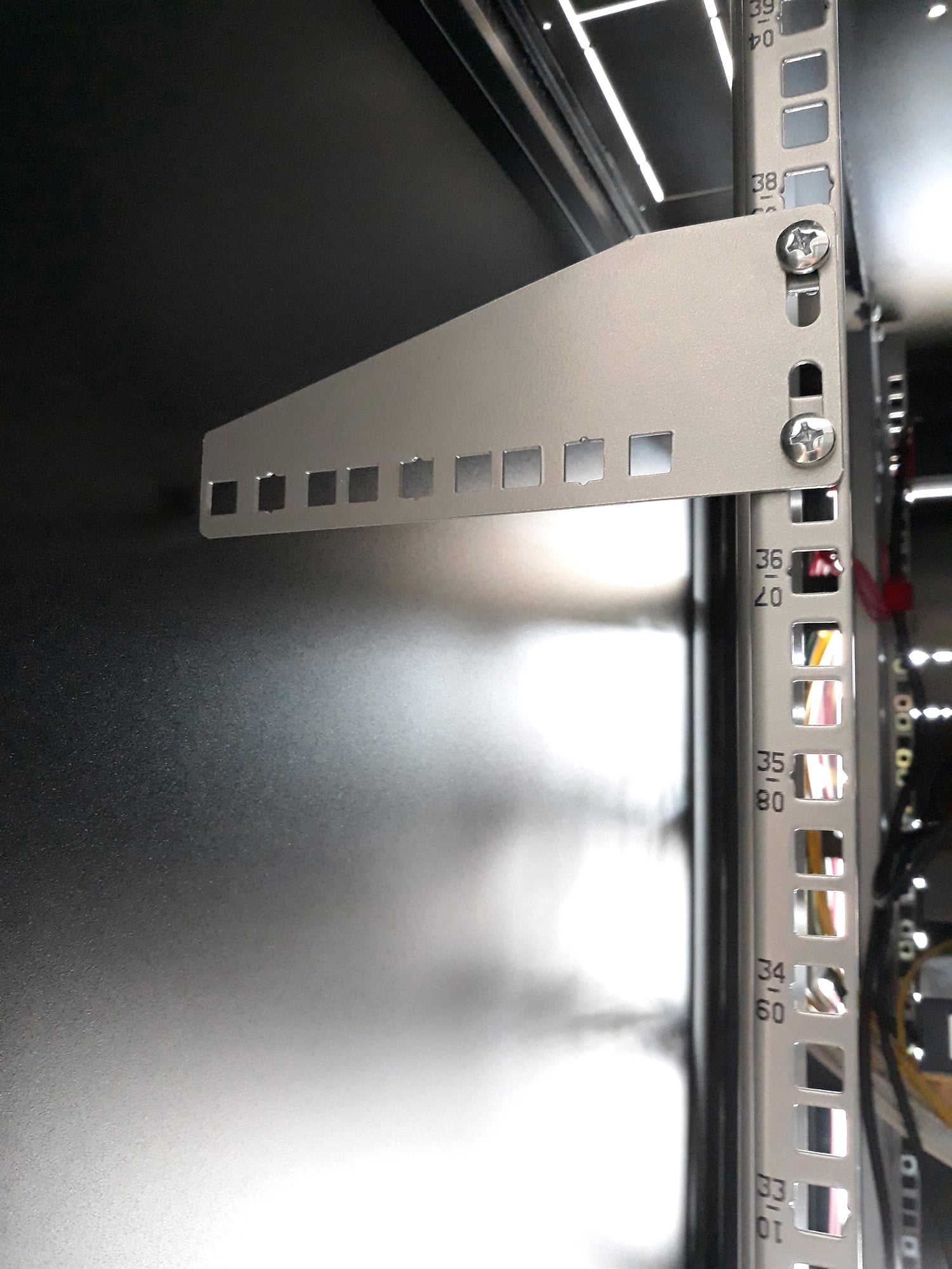 Pair of brackets 3U for Vertical Installation Rack 19" - Techly Professional I-CASE RAIL-33G1U