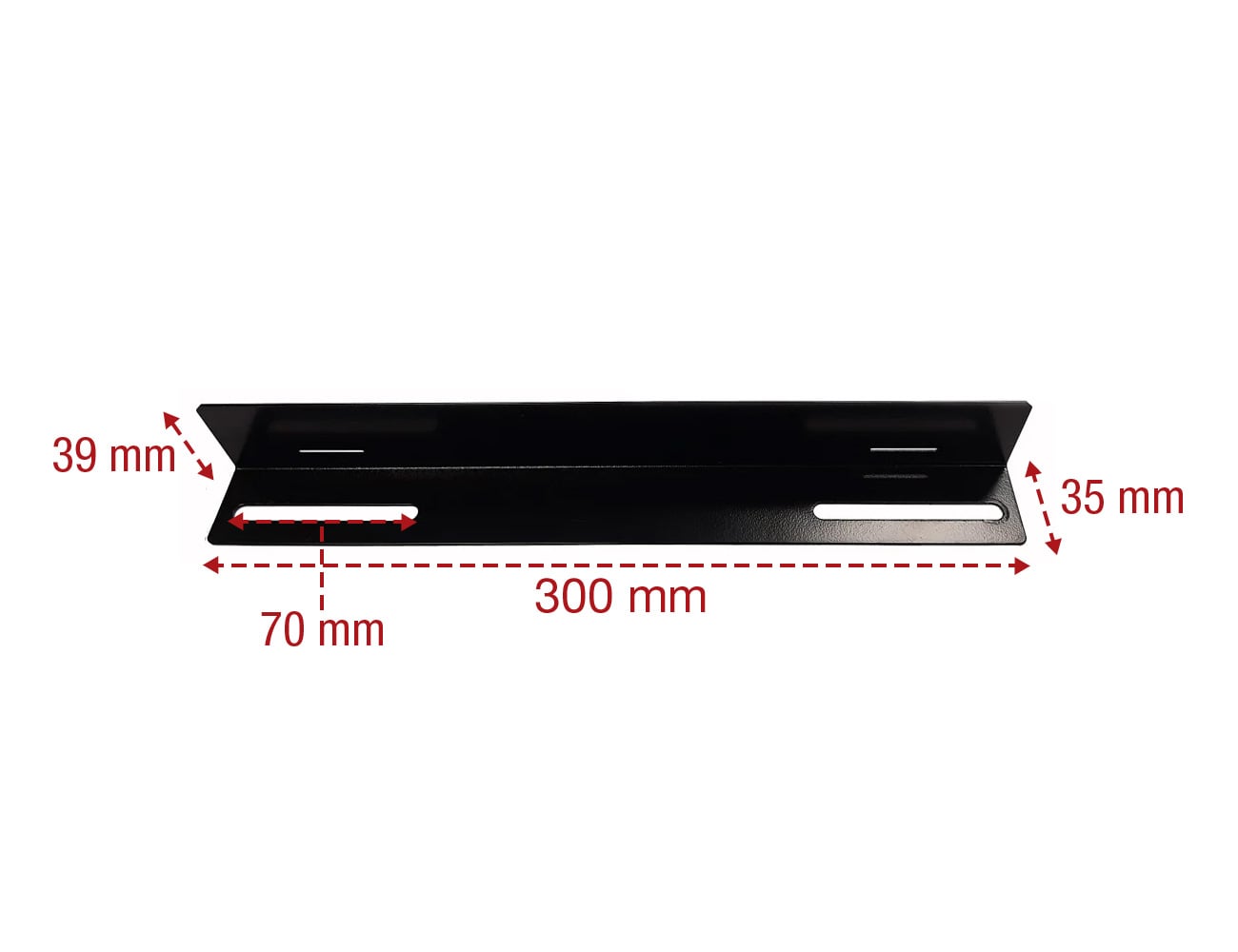 Coppia staffe a L Laterale per Rack 19'' a Muro Prof. 450mm Nero - Intellinet I-CASE RAIL-450EW