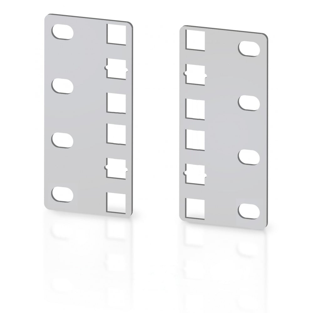 Pair of reducing brackets for ETSI 2 U cabinets - Techly Professional I-CASE RAIL-ADP 2 ETG
