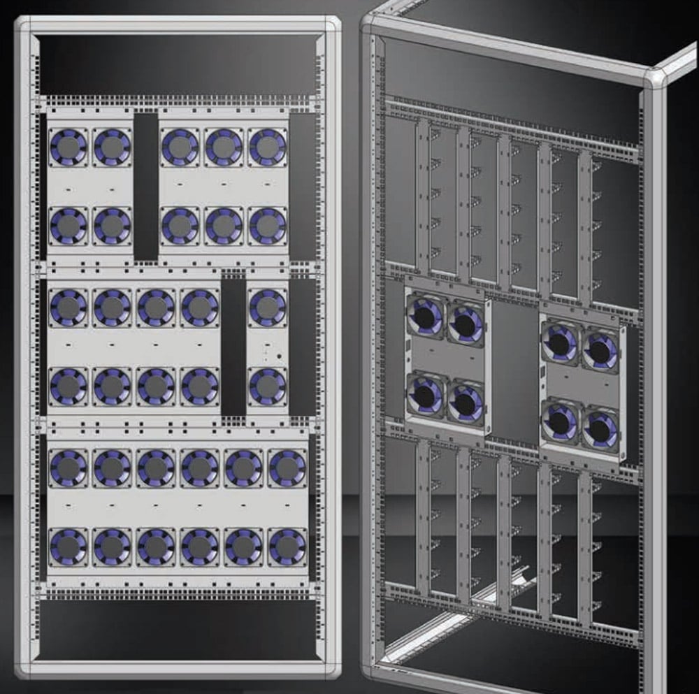 Staffa Orizzontale per Armadi Rack 19'' Profondità 1000 serie Evolution - Techly Professional I-CASE RAIL-EV10